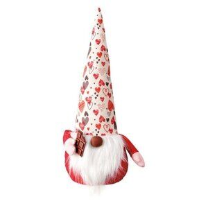 NWT Kirkton House Valentines Day Gnome Decoration With Pink Heart Chocolate  20"